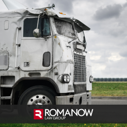 Front of a damaged truck after a Pittsburgh truck accident